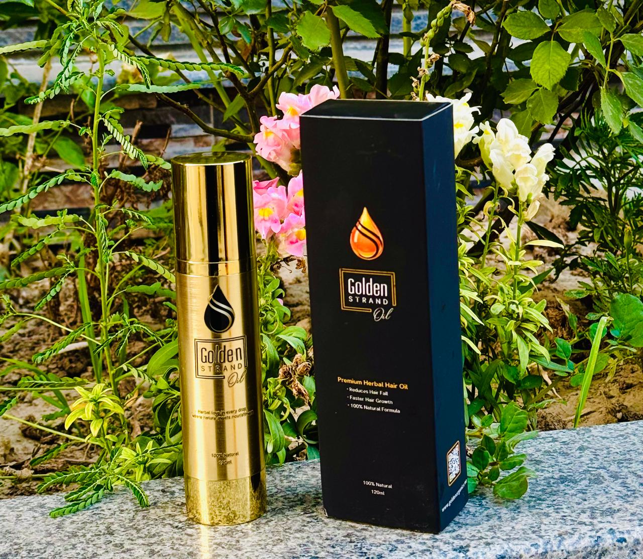 Golden Strand Oil – 100% Natural Premium Herbal Hair Oil (120ml)