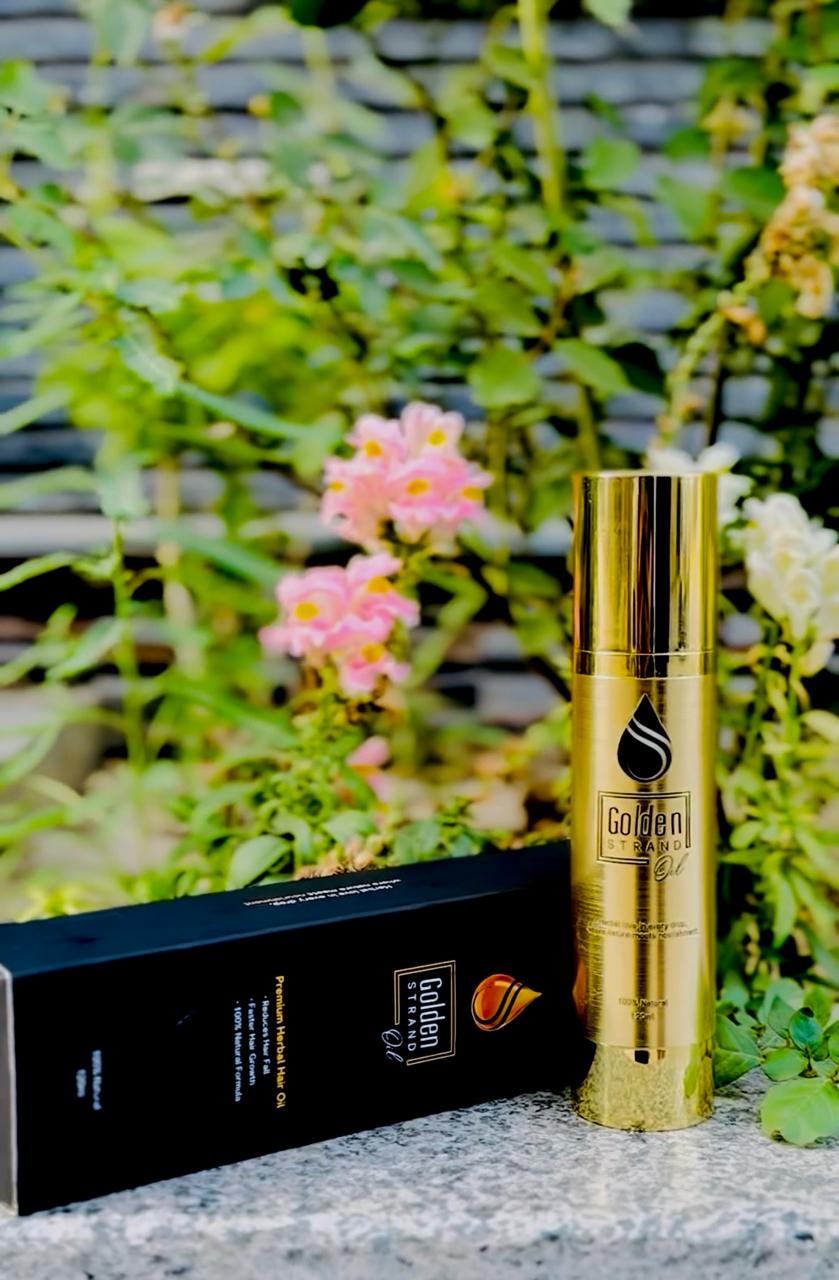 Golden Strand Oil – 100% Natural Premium Herbal Hair Oil (120ml)